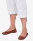 Фото #4 товара Plus Size Classic Stretch Waist Accord Capri Pants with Button Hem