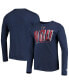 Фото #1 товара Men's Navy Houston Texans Combine Authentic Static Abbreviation Long Sleeve T-shirt