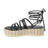 BEACH by Matisse Eli Platform Womens Black Casual Sandals ELI-015