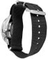 ფოტო #4 პროდუქტის LIMITED EDITION Men's Automatic 5 Sports Black Nylon Strap Watch 42.5mm, Created for Macy's