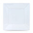 Набор многоразовых тарелок Algon Квадратный Белый Пластик 23 x 23 x 2 cm (48 штук)