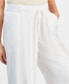 Фото #6 товара Petite Cropped Wide-Leg Pants, Created for Macy's