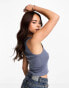 Фото #4 товара Hollister paradise printed tank top in dark blue