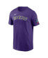 Фото #2 товара Men's Charlie Blackmon Purple Colorado Rockies 2024 MLB World Tour Mexico City Series Name Number T-Shirt