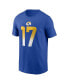 Фото #1 товара Men's Puka Nacua Royal Los Angeles Rams Player Name and Number T-shirt