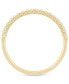 ფოტო #9 პროდუქტის Diamond Stackable Band (1/7 ct. t.w.) in 14k Gold, White Gold or Rose Gold