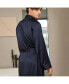 ფოტო #2 პროდუქტის Men's 22 Momme Contra Full Length Silk Robe for Men