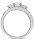 ფოტო #4 პროდუქტის Diamond Three Stone Engagement Ring (1-1/4 ct. t.w.) in 14k White Gold
