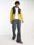 The North Face TKA Glacier zip up fleece in yellow and black