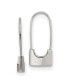 ფოტო #1 პროდუქტის Stainless Steel Polished Lock Earrings