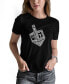 ფოტო #1 პროდუქტის Women's Hanukkah Dreidel Word Art Short Sleeve T-shirt