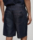 Men's Cotton Denim Effect Bermuda Shorts