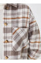 Фото #7 товара Lcw Modest Ekose Uzun Kollu Oversize Kadın Oduncu Gömlek Ceket
