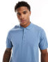 Фото #1 товара ASOS DESIGN pique polo in mid blue