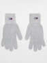 Фото #2 товара Tommy Jeans flag logo gloves in grey