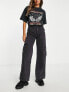 Фото #3 товара Weekday Julian cargo trousers in washed black