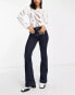 Фото #4 товара River Island mid rise flare jean in dark blue