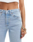 Levi's 501 straight fit crop jeans in light blue