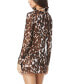 Women's Animal-Print Dress Swim Cover-Up