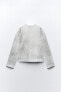 Soft metallic sweatshirt