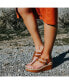 Фото #7 товара Women's Bianca Double Buckle Platform Wedge Sandals