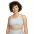 Nike 275789 Swoosh Racerback Sports Bra, Size 2X in Light Womens white/purple