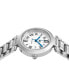 ფოტო #3 პროდუქტის Ladies Quartz Date Watch with Stainless Steel Case on Stainless Steel Bracelet, Silver DIAMOND Dial