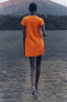 Фото #3 товара Короткое трикотажное платье ZARA