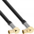 Фото #2 товара InLine Premium Antenna cable angled - 4x shielded - >110dB - black - 10m