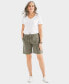 Women's Cotton Drawstring Pull-On Shorts, Regular & Petite, Created for Macy's