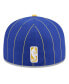 Фото #2 товара Men's Royal/Gold Golden State Warriors Pinstripe Two-Tone 59Fifty Fitted Hat