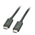 Lindy Thunderbolt 3 Cable 1m - Male - Male - 1 m - Black - 20 Gbit/s - 60 W