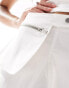 Фото #3 товара Mango X Siedres stud pocket detail co-ord skirt in white