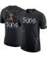 Фото #1 товара Men's Black Phoenix Suns Courtside Air Traffic Control Max90 T-shirt