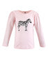 ფოტო #7 პროდუქტის Baby Girls Long Sleeve T-Shirts, Leopard Mamas Mini