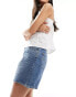 Фото #3 товара Levi's high waist baggy denim shorts in mid blue