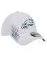 ფოტო #2 პროდუქტის Men's White Philadelphia Eagles Active 39THIRTY Flex Hat