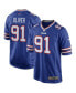 Фото #2 товара Men's Ed Oliver Royal Buffalo Bills Team Game Player Jersey