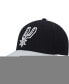 ფოტო #1 პროდუქტის Men's Black, Gray San Antonio Spurs MVP Team Two-Tone 2.0 Stretch-Snapback Hat