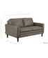 Фото #5 товара CLOSEOUT! Locasta 58" Tufted Leather Loveseat, Created for Macy's