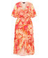 ფოტო #3 პროდუქტის Plus Size Mischa Maxi Wrap Tier Ruffle Dress