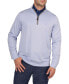 ფოტო #1 პროდუქტის Big & Tall Solid Modal Qzip Pullover Sweater