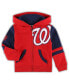 ფოტო #1 პროდუქტის Toddler Boys and Girls Red Washington Nationals Fleece Hoodie Full-Zip Jacket