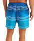 Men's Ombre Stripe Full Elastic 6" Swim Trunks