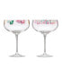 Фото #1 товара Floral Bright Coupe Glasses, Set of 2