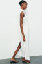Фото #8 товара Платье миди со сборками без рукавов ZARA