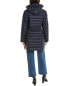 Tahari Irene Puffer Coat Women's Blue M