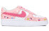 【定制球鞋】 Nike Air Force 1 Low 07 空军一号 手绘喷绘 动漫 三丽鸥 美乐蒂 蝴蝶结 爱心 少女 可爱氛围 低帮 板鞋 女款 粉白 / Кроссовки Nike Air Force 314192-117