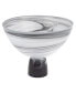 Фото #1 товара Milky Way Footed Alabaster Glass Centerpiece Bowl