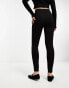 Фото #2 товара River Island premium high waist jersey legging in black